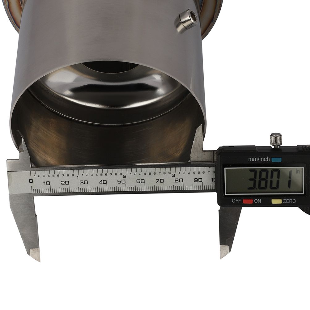 Muffler Mofle N1 Resonador Universal Deportivo 2.5 a 4 Pulgadas JDM Cromado