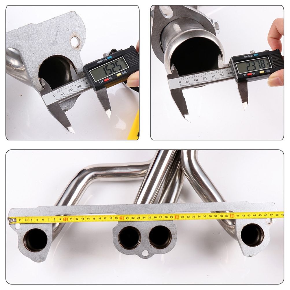 Headers Escape Jeep Wrangler 2.5L 4Cil años 1991-2002 YJ TJ Acero Inoxidable