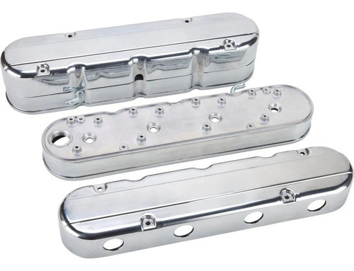 Tapas de Punterías Aluminio Lisas Con Base de Bobinas LS Chevrolet GMC 4.8 5.3 Silverado