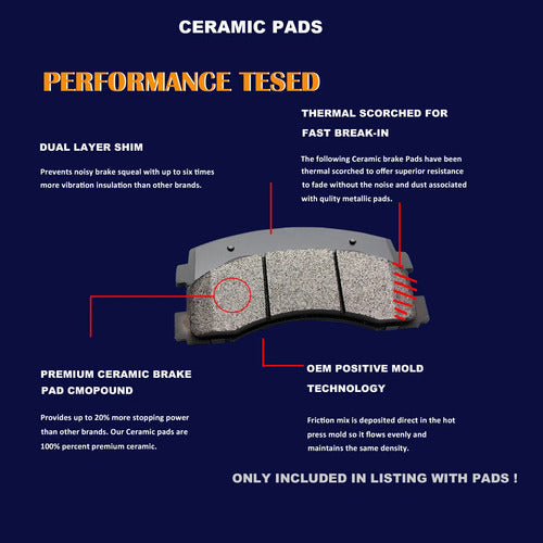 Kit Frenos Discos Ranurados Honda Accord 2008-2012 2014-2017