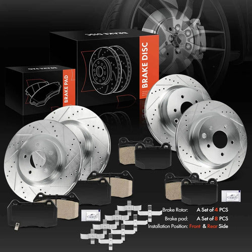 Kit Frenos Discos Perforados Infiniti G35 Nissan 350z