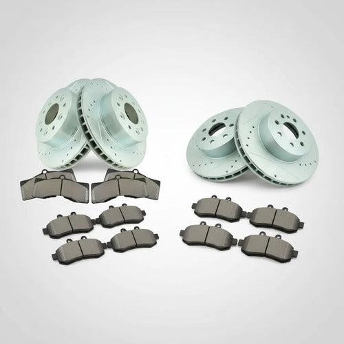 Kit Frenos Discos Ranurados Chevrolet Corvette 1965-1982
