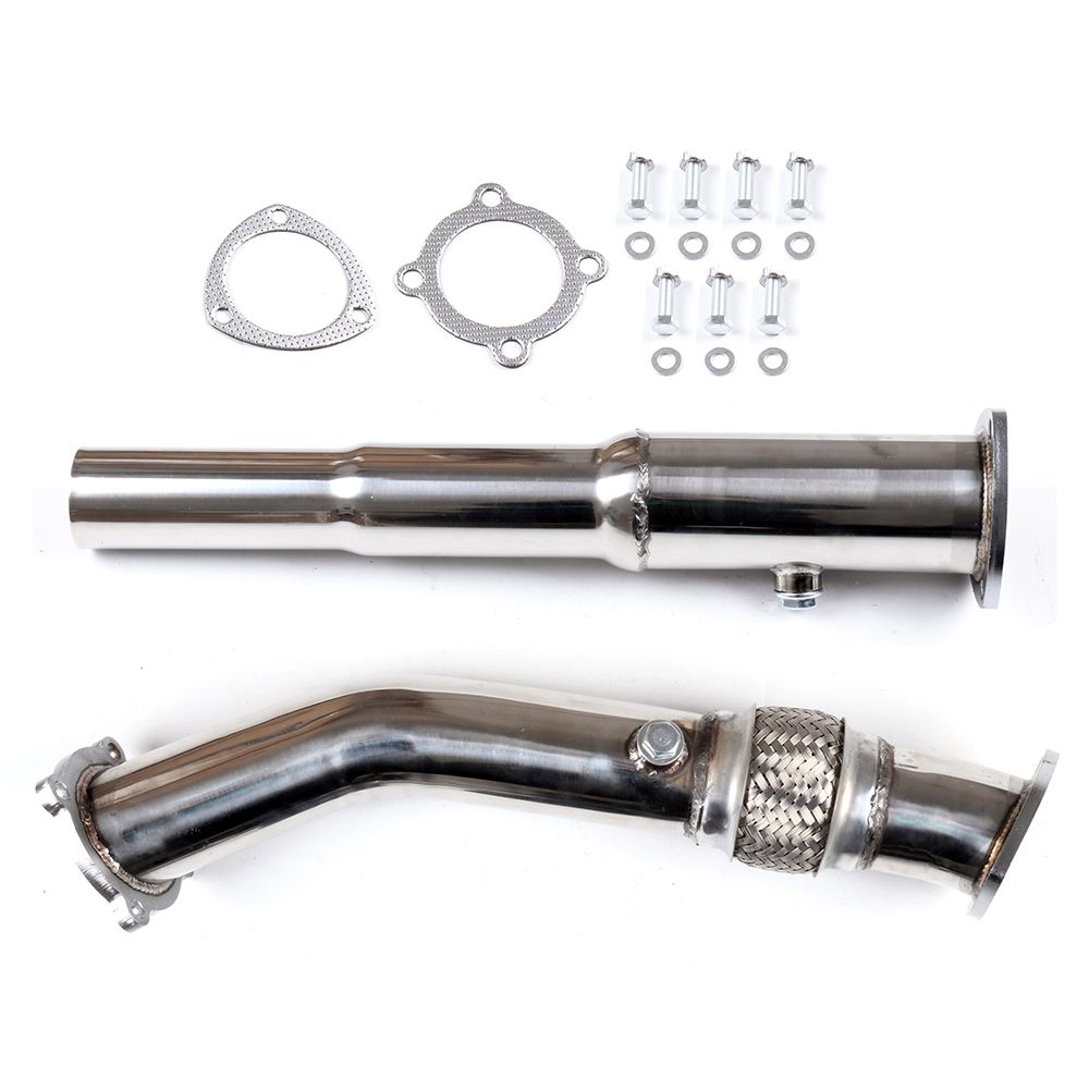 Downpipe Tuberia Escape 1.8T VW SEAT Jetta Golf Beetle Leon Ibiza MK4 3 Pulgadas Turbo Acero inoxidable VolksWagen