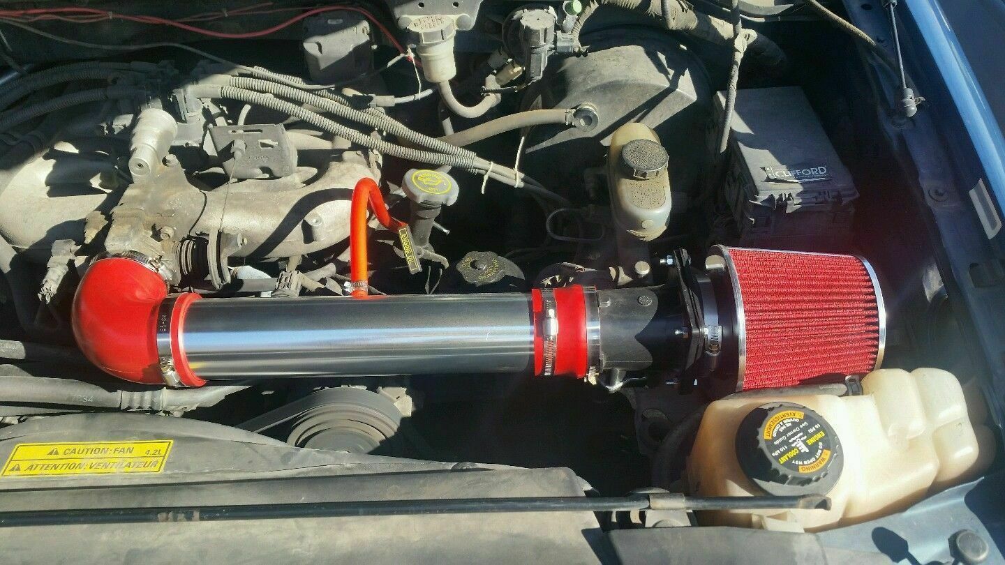 Cold Air Intake Filtro de Aire Deportivo Alto Flujo Conico Ford F150 Lobo 4.2L V6 1997-2003 Aumento Potencia HP