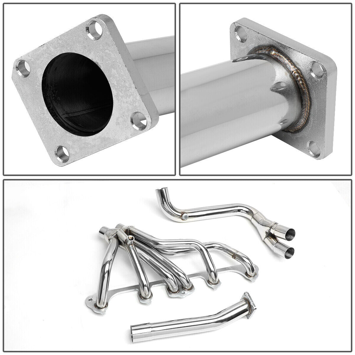 Headers Escape Jeep Cherokee Wrangler 4.0l 1987-1993 6 cil Acero Inoxidable - Colector Deportivo