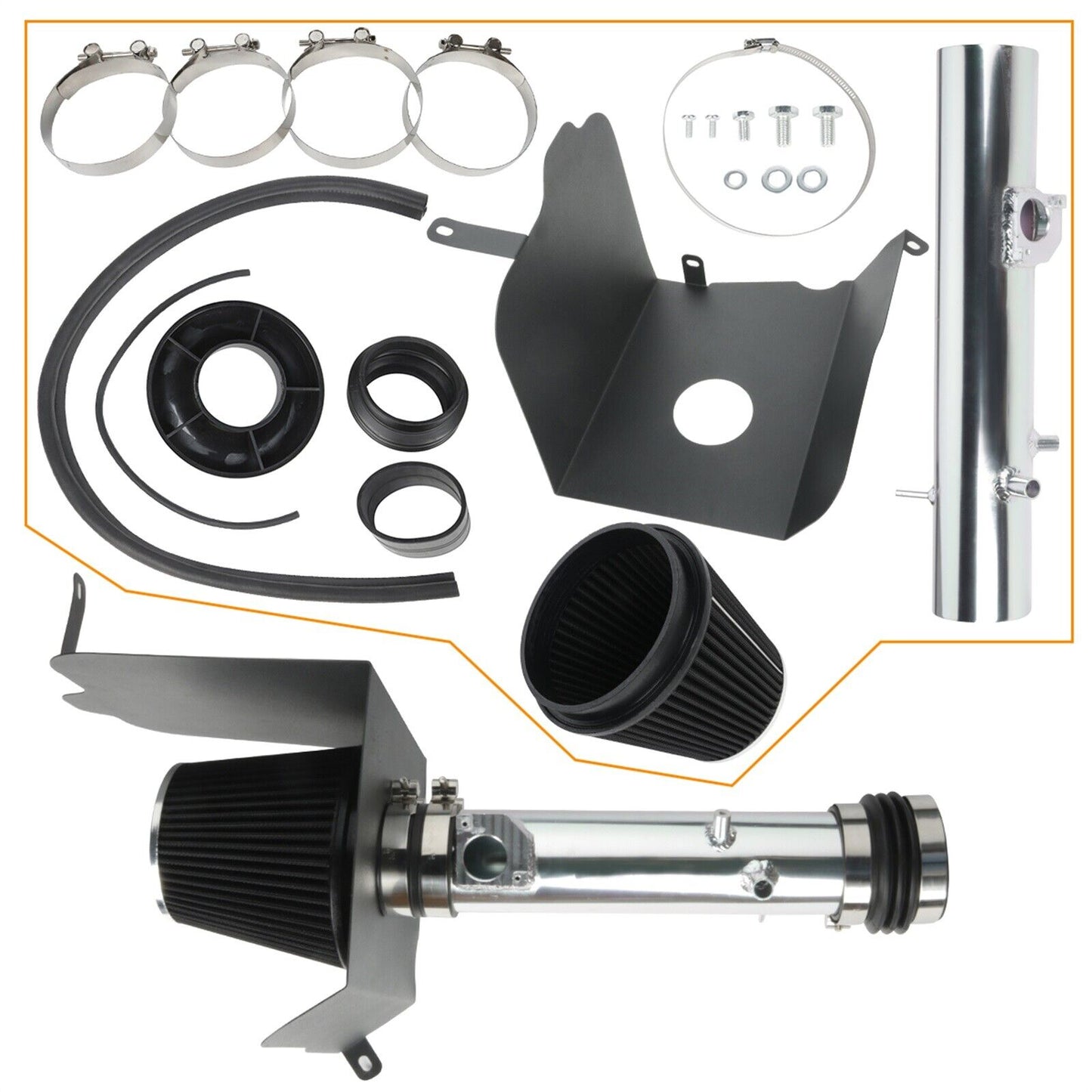 Intake Filtro Aire Deportivo de Alto Flujo para Toyota Tacoma 4.0 2005-2011 V6 - Cold Air Intake Deportivo