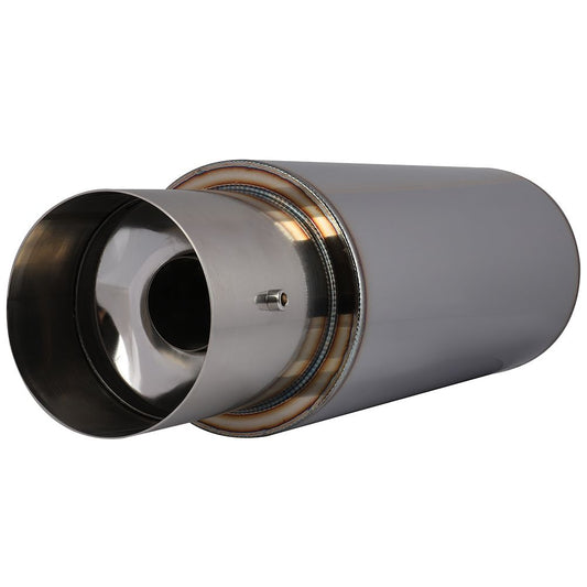 Muffler Mofle N1 Resonador Universal Deportivo 2.5 a 4 Pulgadas JDM Cromado