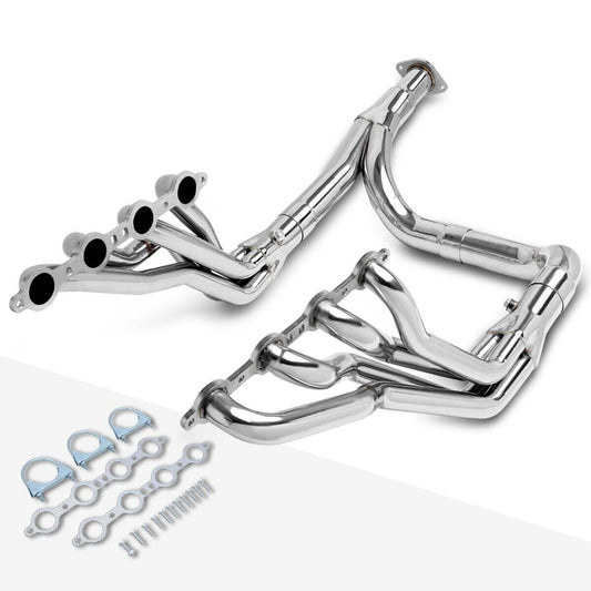 Headers Escape Chevrolet/GMC Silverado/Sierra/Tahoe/Yukon 4.8 5.3 6.0 V8 1999-2006 Tubería Y Incluida - Colector Deportivo