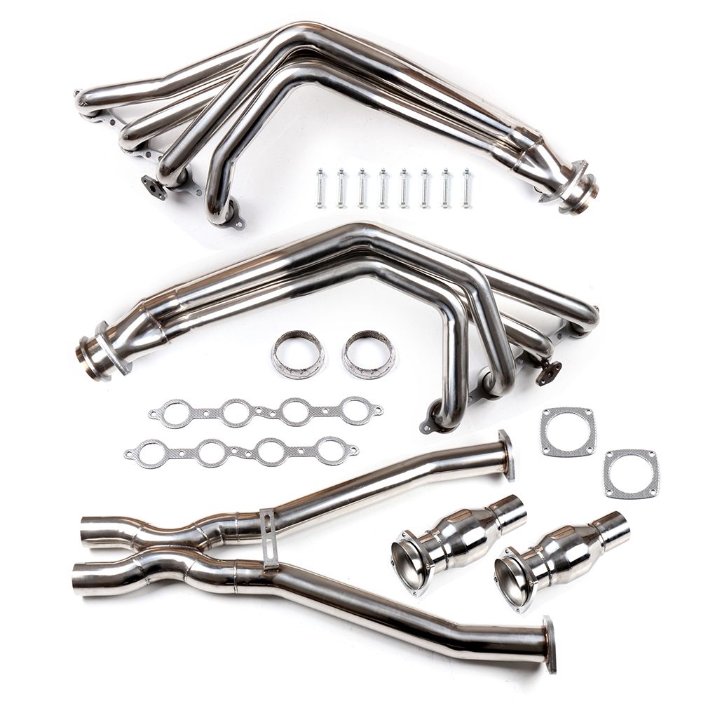 Headers Escape Chevrolet Corvette C5 5.7 1997-2004 5.7L - Colectores Largos con Tuberia Acero Inoxidable