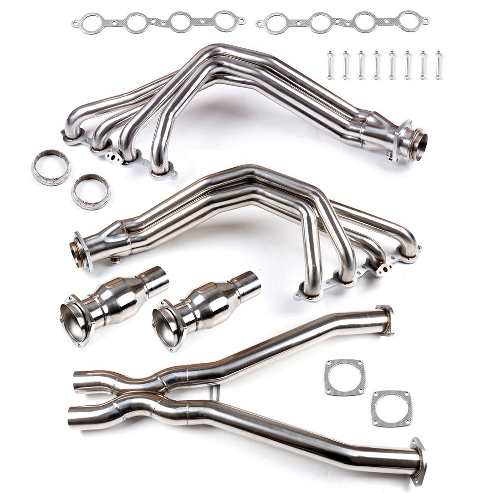 Headers Escape Chevrolet Corvette C5 5.7 1997-2004 5.7L - Colectores Largos con Tuberia Acero Inoxidable