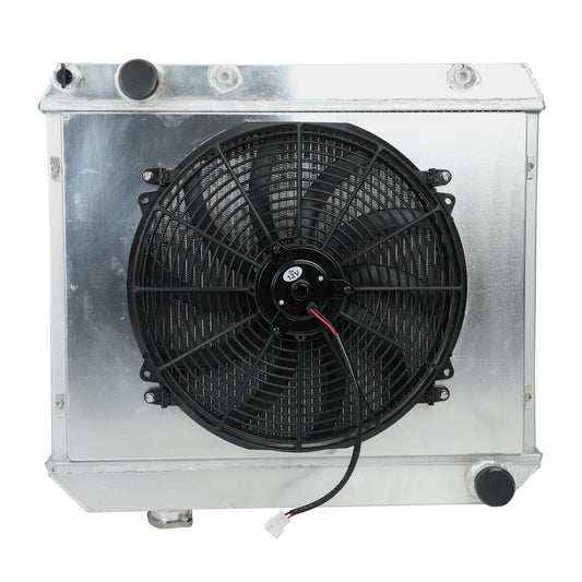 Radiador Aluminio Chevrolet 1963 1964 1965 1966 1667 1968 + Tolva de aluminio con Ventilador Incluido