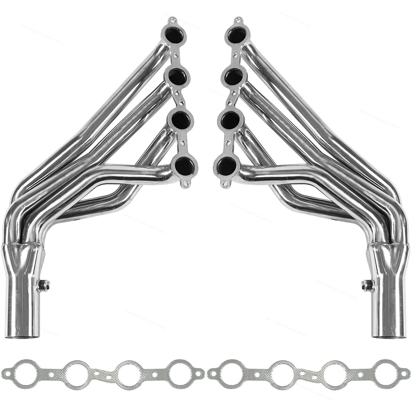 Headers Escape Largos Chevrolet/GMC Silverado Sierra Tahoe 5.3 6.0 4.8 2000-2014 - Colector Largo Deportivo
