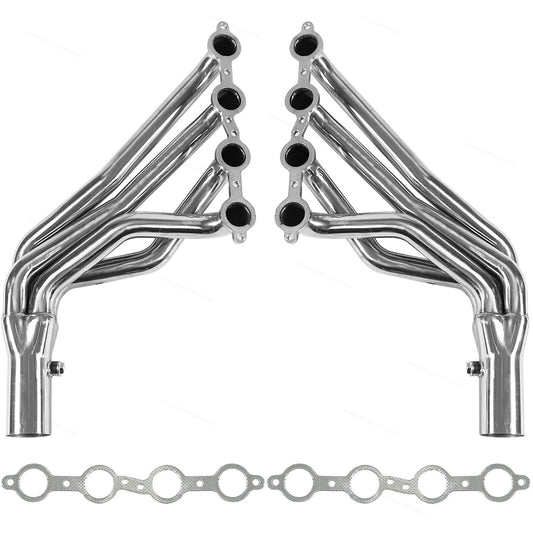 Headers Escape Largos Chevrolet/GMC Silverado Sierra Tahoe 5.3 6.0 4.8 2000-2014 - Colector Largo Deportivo