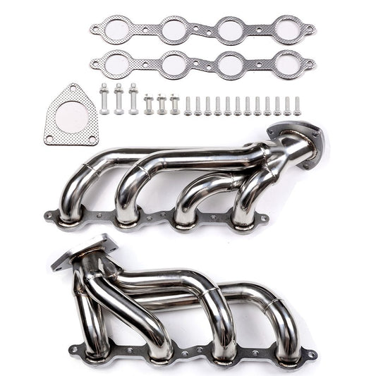Headers Escape Chevrolet/GMC Silverado Sierra Tahoe Yukon 2000-2014 5.3 6.0 4.8 V8 - Cabezales Escape Deportivos