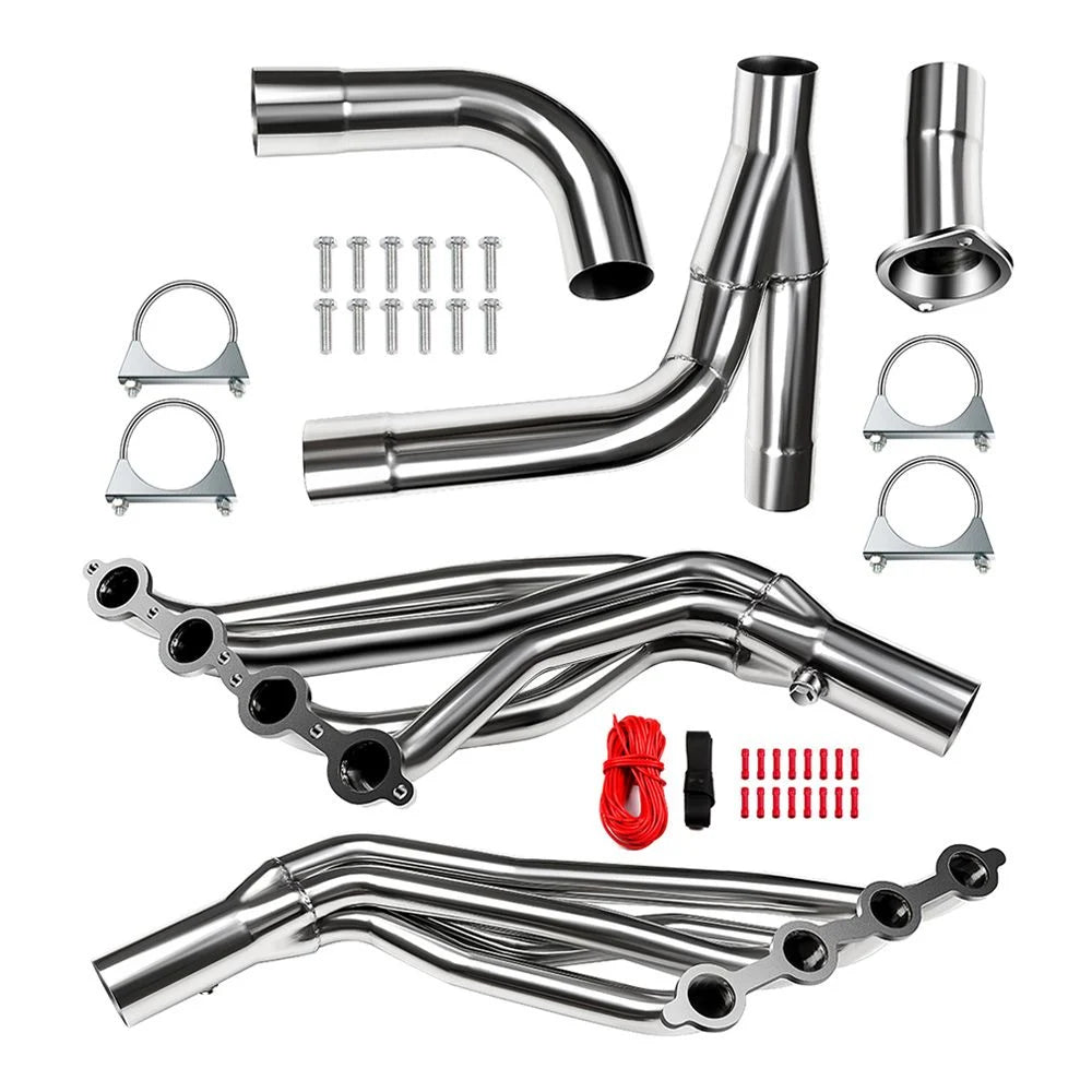 Headers Escape Chevrolet/GMC Silverado/Sierra/Tahoe/Yukon 4.8 5.3 6.0 V8 1999-2006 Tubería Y Incluida - Colector Deportivo