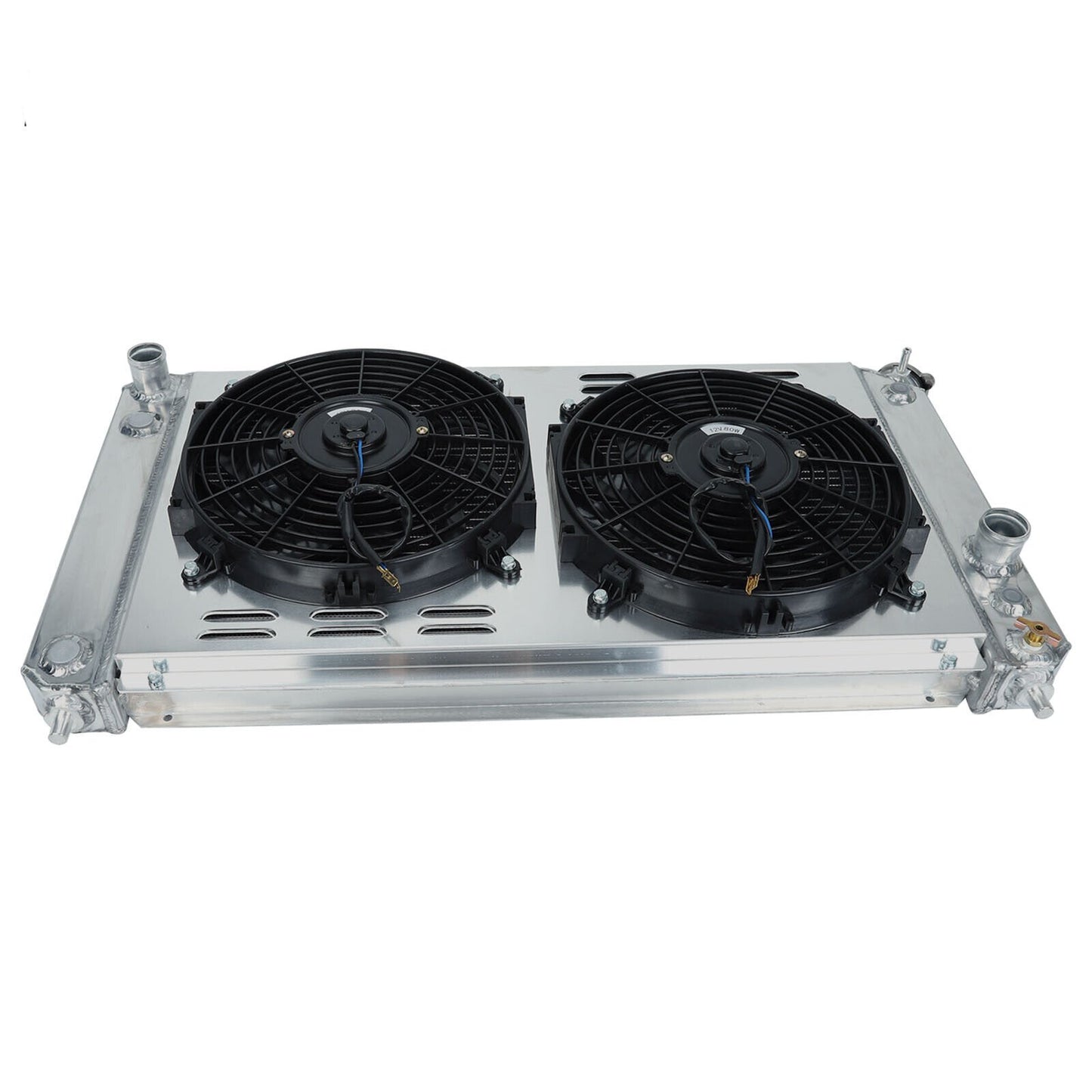 Radiador de Aluminio 3 Filas Chevrolet S10 Blazer Sonoma 4.3 1996-2005 V6 - Radiador Alto Rendimiento Ventiladores incluidos
