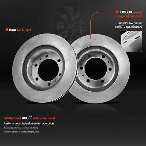 Kit Frenos Discos Tambor Balatas Toyota Tacoma 2005-2021