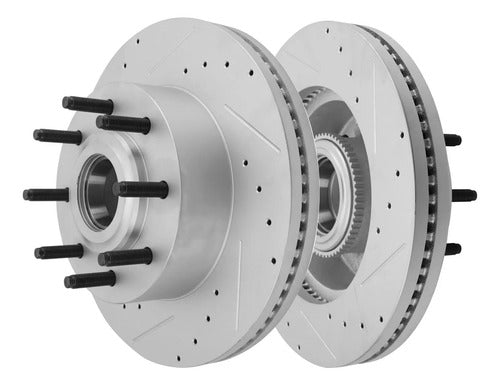 Discos Freno Delantero Ranurados Ford F-250 F-350 2013-2026