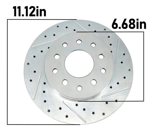 Kit Frenos Trasero Conversión Disco Gm 10 12 Ranurados