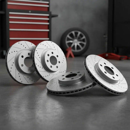 Discos Freno Ranurados Perforados Chevrolet Camaro 2016-2020