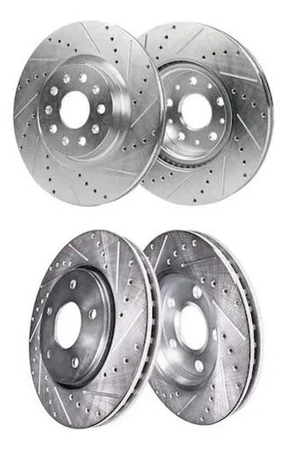 Discos Freno Ranurados Perforados Chevrolet Camaro 2016-2020