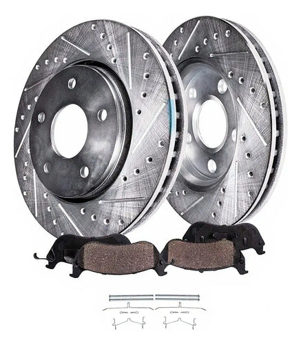 Kit Frenos Discos Perforados Toyota Tundra Sequoia 2007-2022
