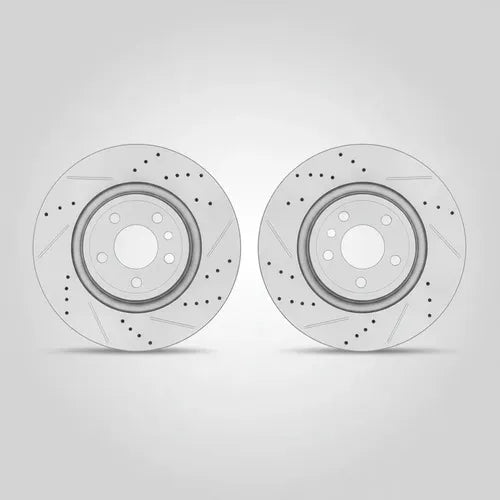 Kit Frenos Discos Ranurados Perforados Ford Mustang 15-18