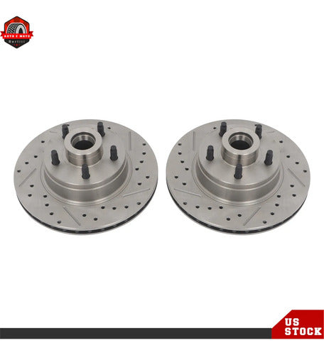 Kit Frenos Discos Ranurados Ford Mustang Ii 1974-1978