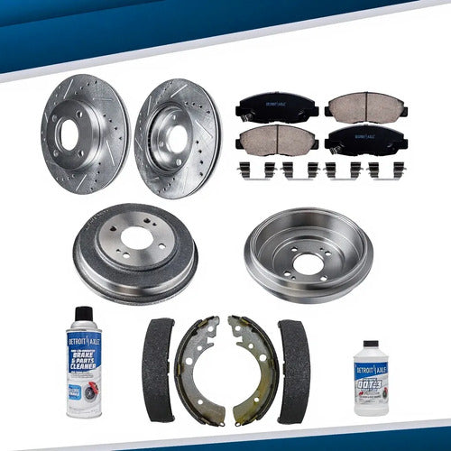 Kit Frenos Discos Honda Civic 2001-2005 Tambor Trasero