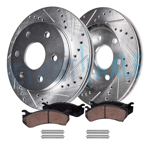 Kit Frenos Trasero Discos Ranurados Ford F-150 2004-2008