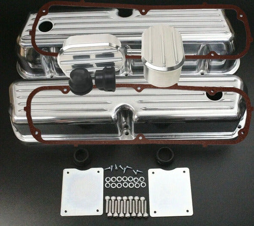 Tapas de Punterías Aluminio Altas Con Aletas Con Respiradero Ford 289 302 351W Windsor