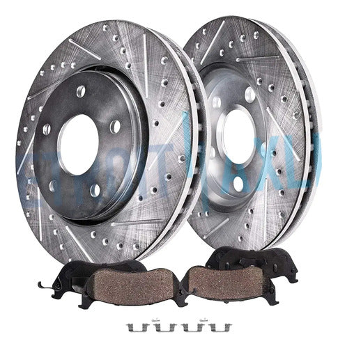 Kit Frenos Discos Perforados Subaru Forester 1998-2002