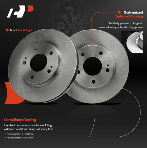 Discos Freno Delantero Chrysler Sebring Dodge Stratus 01-06