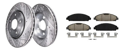Kit Frenos Discos Perforados Ford Mustang 2015-2023