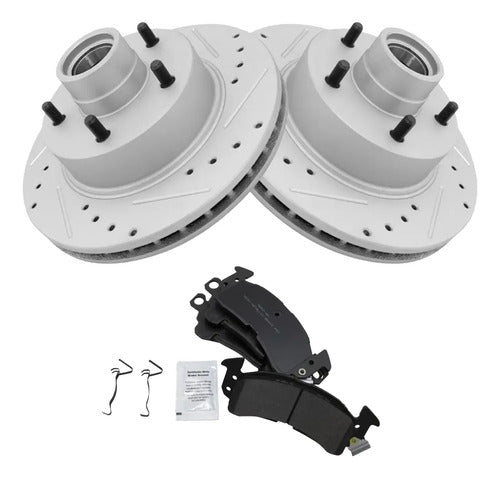 Kit Frenos Discos Ranurados Chevrolet Camaro 1970-1978