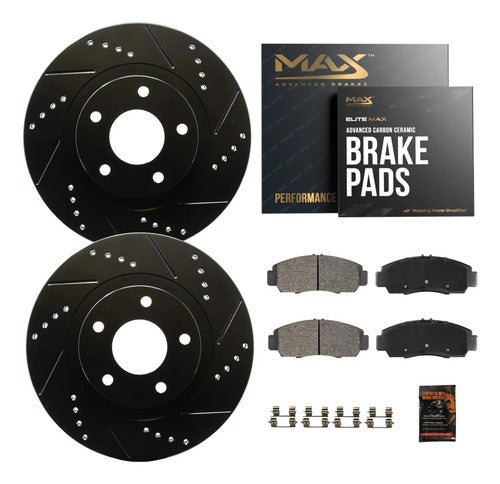 Discos Freno Trasero Ranurados Audi Q5 A5 A4 2009-2017