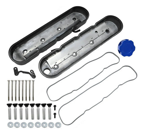 Tapas de Punterías Aluminio Altas Lisas Con Base de Bobinas Chevrolet GMC Cadillac 6.0