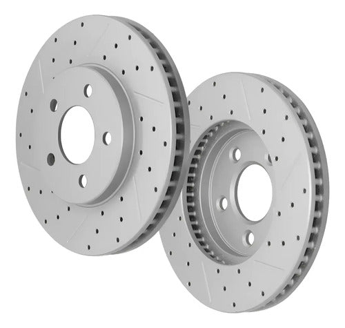 Discos Freno Delantero Ford Mustang 2005-2010 Perforados