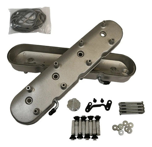 Tapas de Punterías Aluminio Con Base de Bobinas LS Chevrolet GMC 4.8 5.3 Silverado Sierra