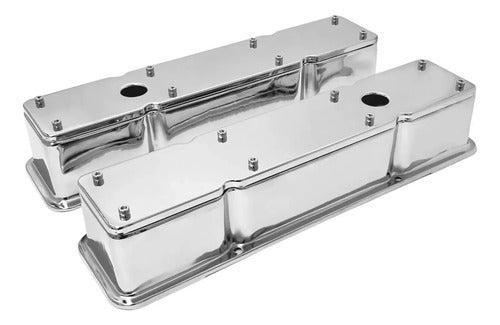 Tapas de Punterías Cromadas Altas 2 Piezas SBC Chevrolet GMC 283 305 327 350 400