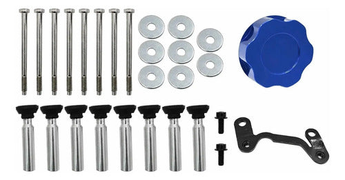 Tapas de Punterías Aluminio Altas Lisas Con Base de Bobinas Chevrolet GMC Cadillac 6.0