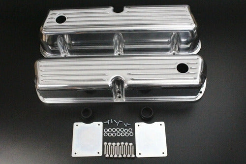 Tapas de Punterías Aluminio Altas Con Aletas Con Respiradero Ford 289 302 351W Windsor