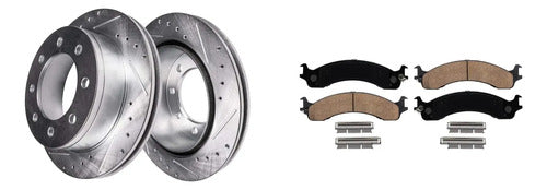 Kit Frenos Discos Perforados Dodge Ram 2500 3500 2001-2002