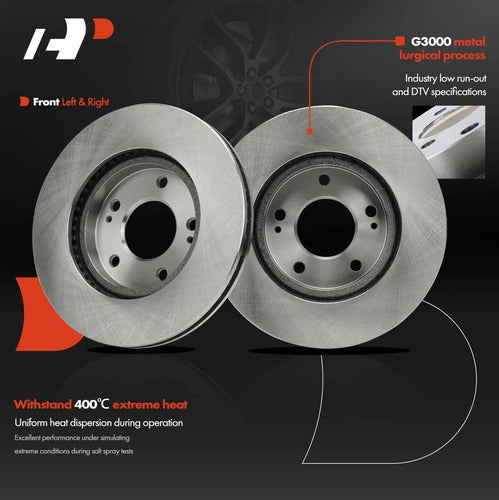 Discos Freno Delantero Chrysler Sebring Dodge Stratus 01-06