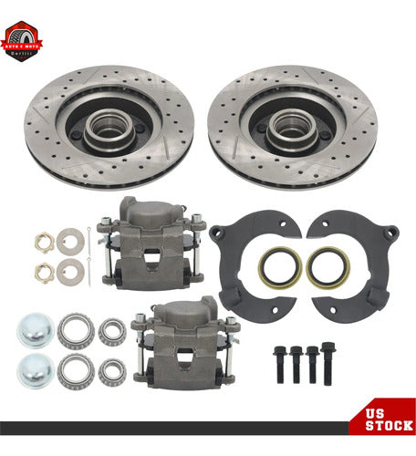 Kit Frenos Discos Ranurados Ford Mustang Ii 1974-1978