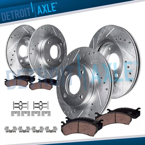 Kit Frenos Discos Ranurados Cerámicos Honda Civic 1993-1995