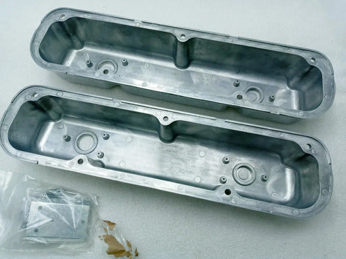 Tapas de Punterías Aluminio Altas Con Aletas Small Block Dodge Plymouth Chrysler 318 340