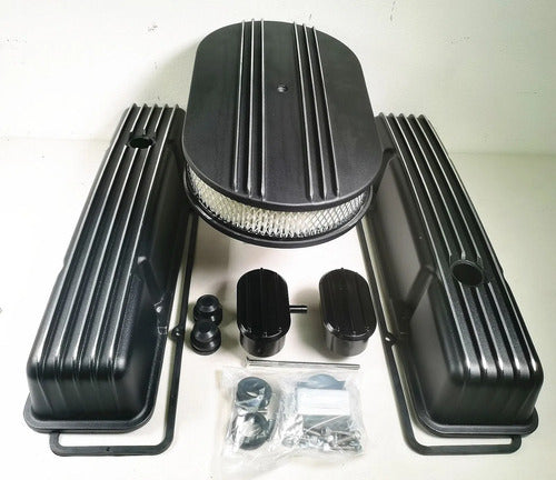 Tapas de Punterías Aluminio Altas Con Aletas Con Respiradero SBC Chevrolet GMC 283 305