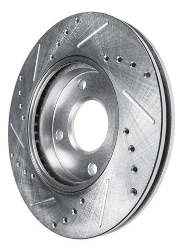 Kit Frenos Discos Ranurados Nissan Sentra 2000-2006 1.8l