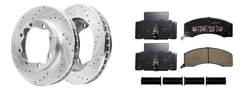 Kit Frenos Discos Dodge Ram 3500 Chevrolet K3500 1990-1999